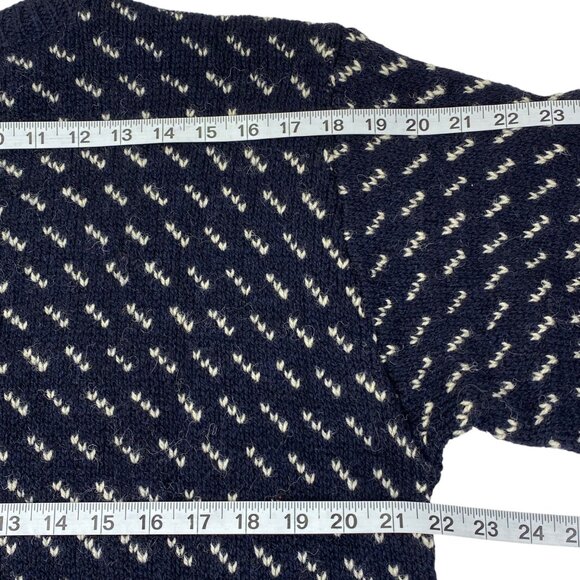 VTG LL Bean Sweater | Blue Wool Blend | Made in USA | Cabin Apres Ski READ - Picture 5 of 9